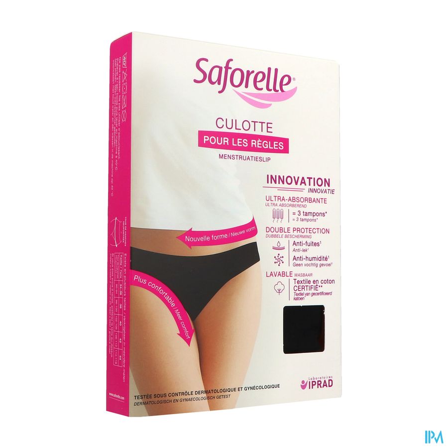 SAFORELLE CULOTTE ABSORB NOIR TXL