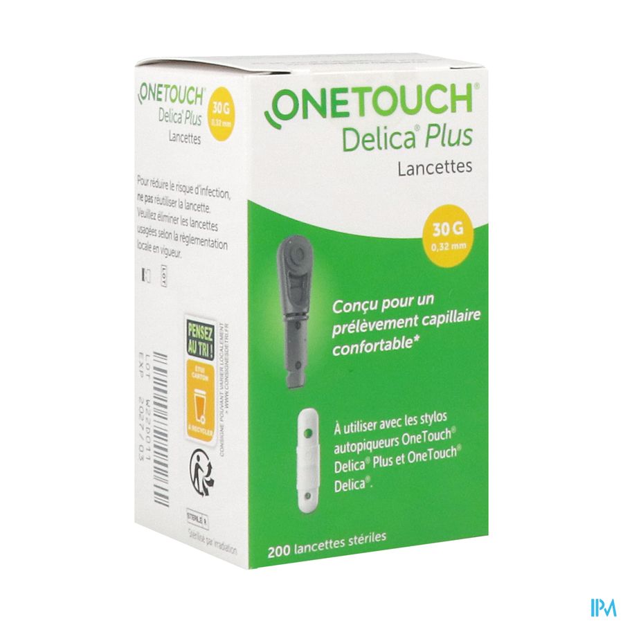 ONE TOUCH DELICA PLUS LANCETTE 200