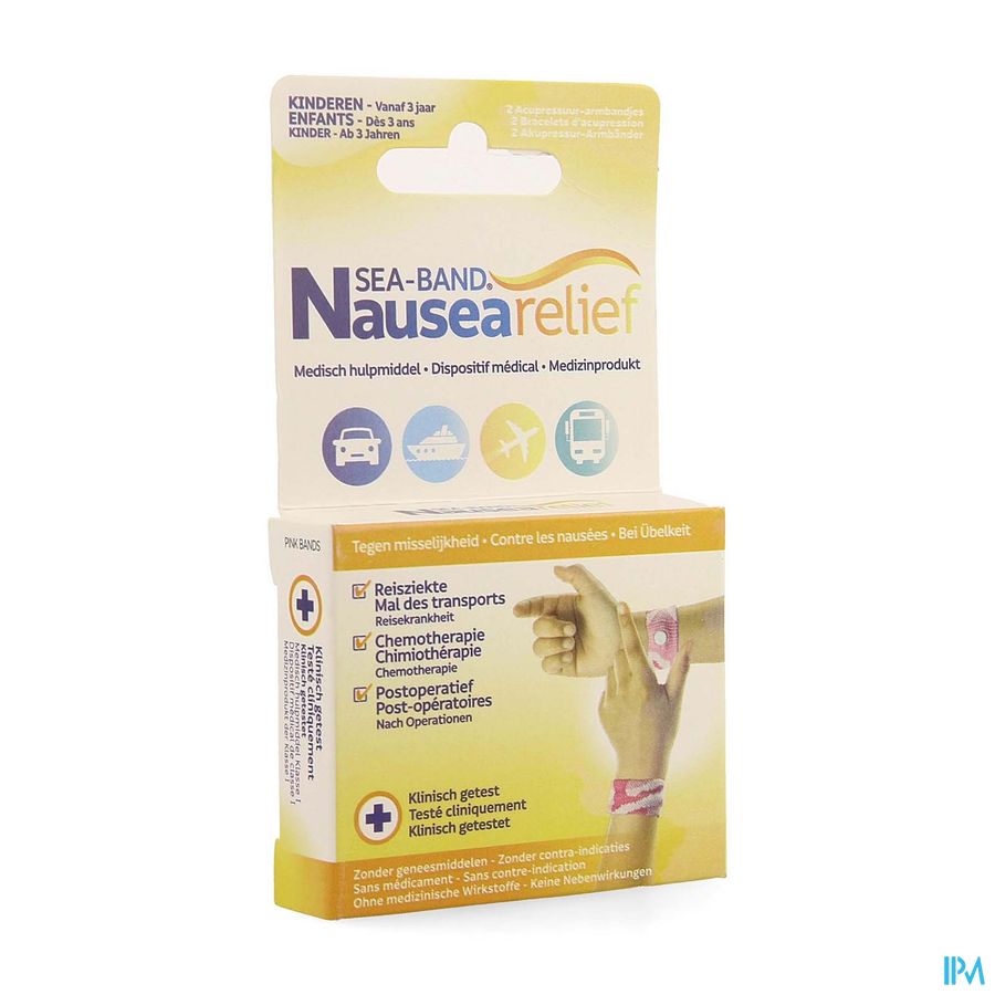 SEA-BAND BRACEL NAUS ENFANT ROSE 2
