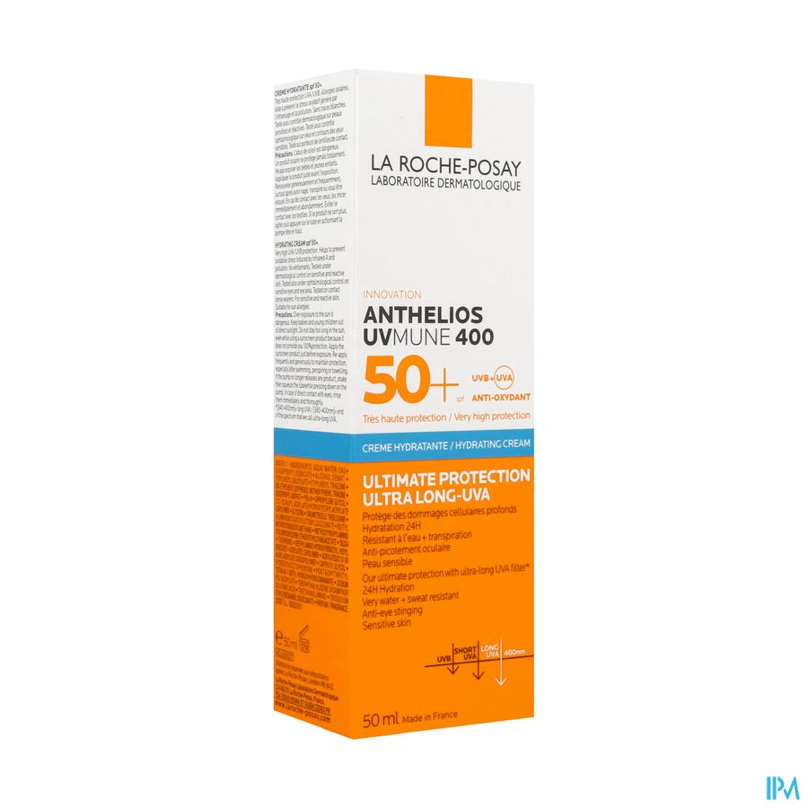 La Roche Posay Anthelios 50+ Uvmune 400 Creme Hydratante Avec Parfum 50ml