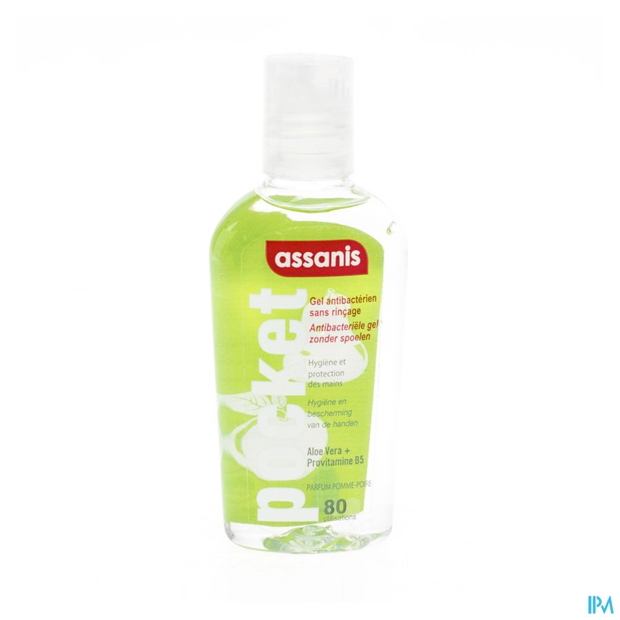 Assanis Gel Hydroalcoolique Pomme Poire 80ml