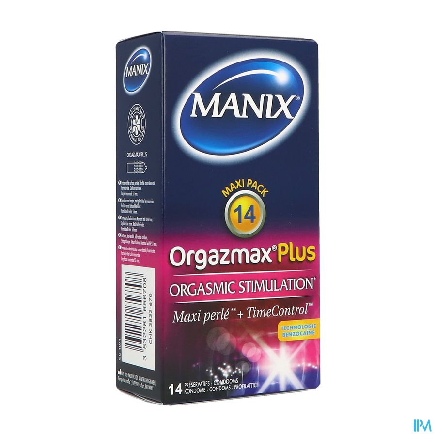 PRESERV MANIX ORGAZMAX PLUS 14