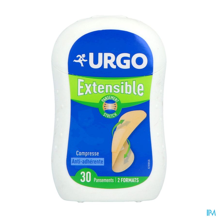 URGO ANTISEPT EXTENSIBLE 30PANS