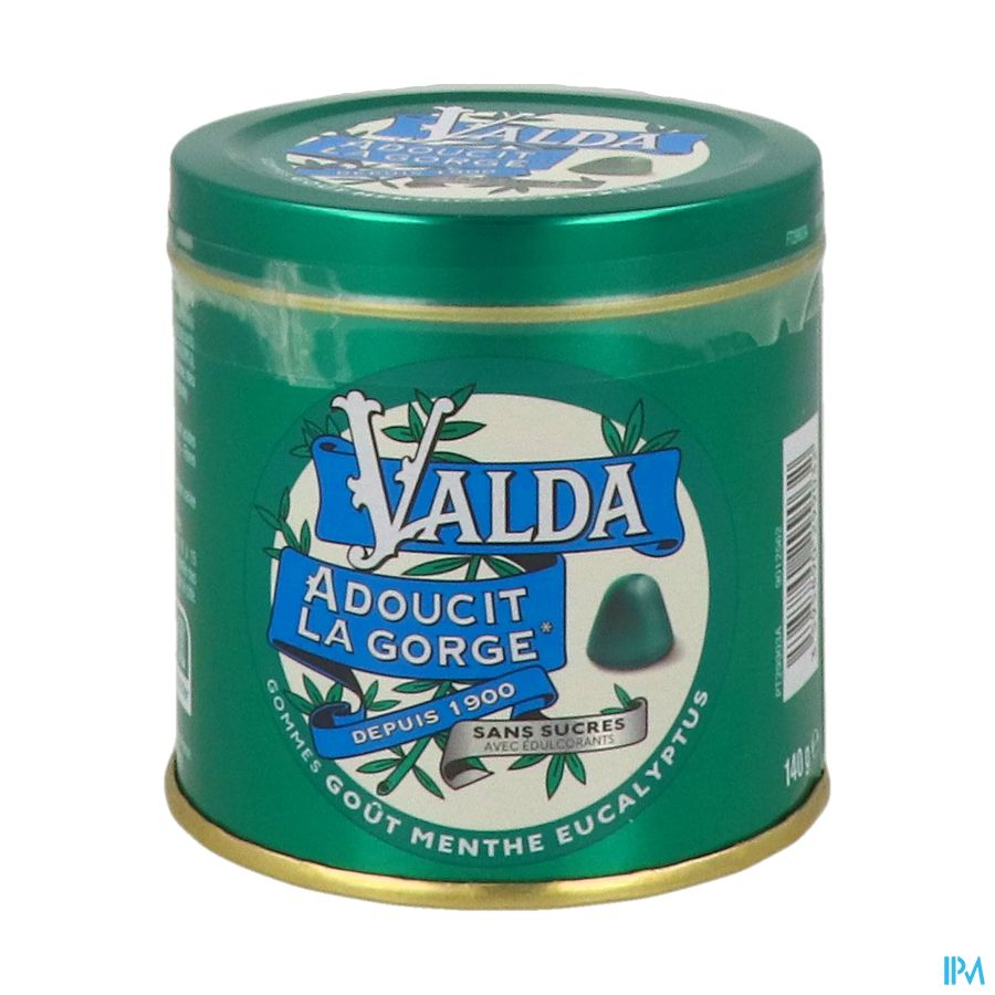 Valda Gommes Menthe Eucalyptus Sans Sucre 140g