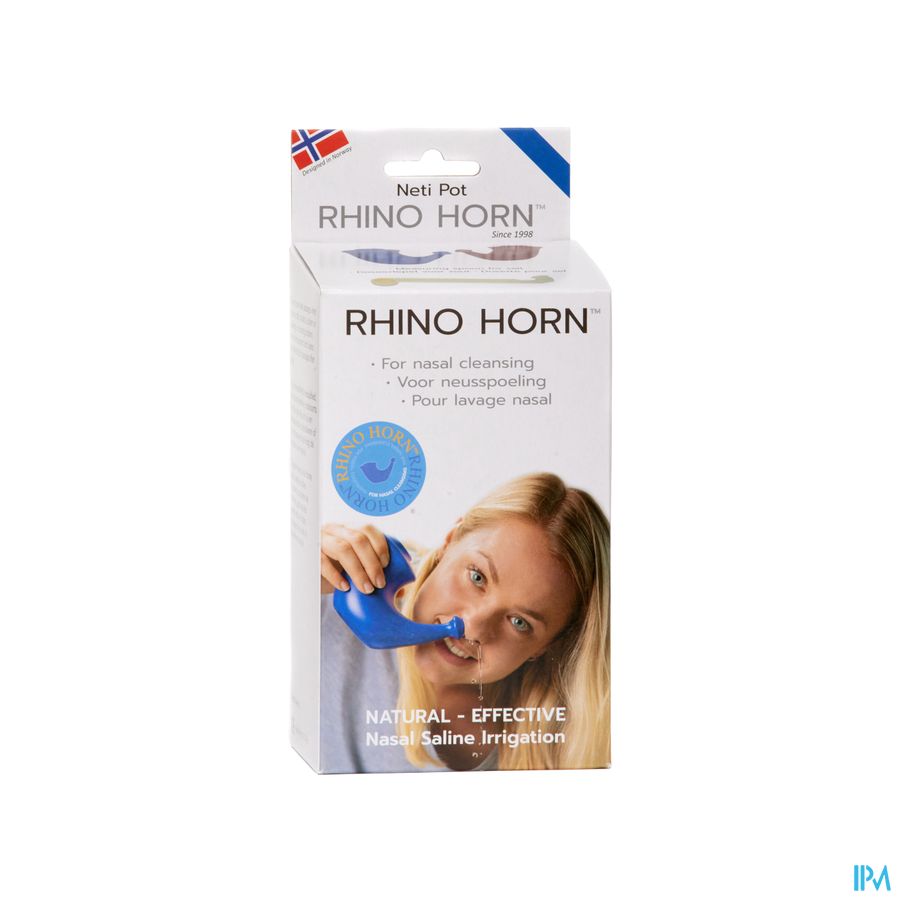 Rhino Horn Adulte Appareil Pour Lavage Des Fosses Nasales Bleu