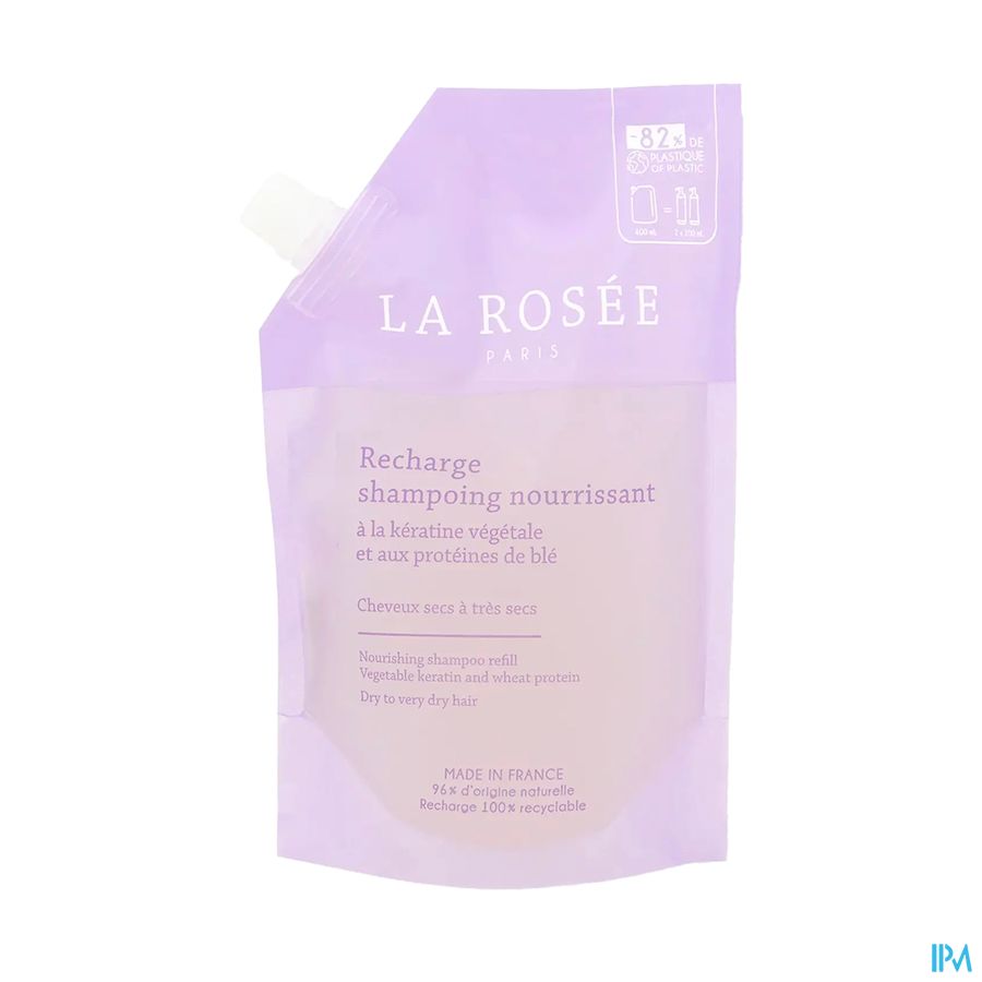 La Rosee Shampooing Nourrissant Proteine De Ble Recharge 400ml