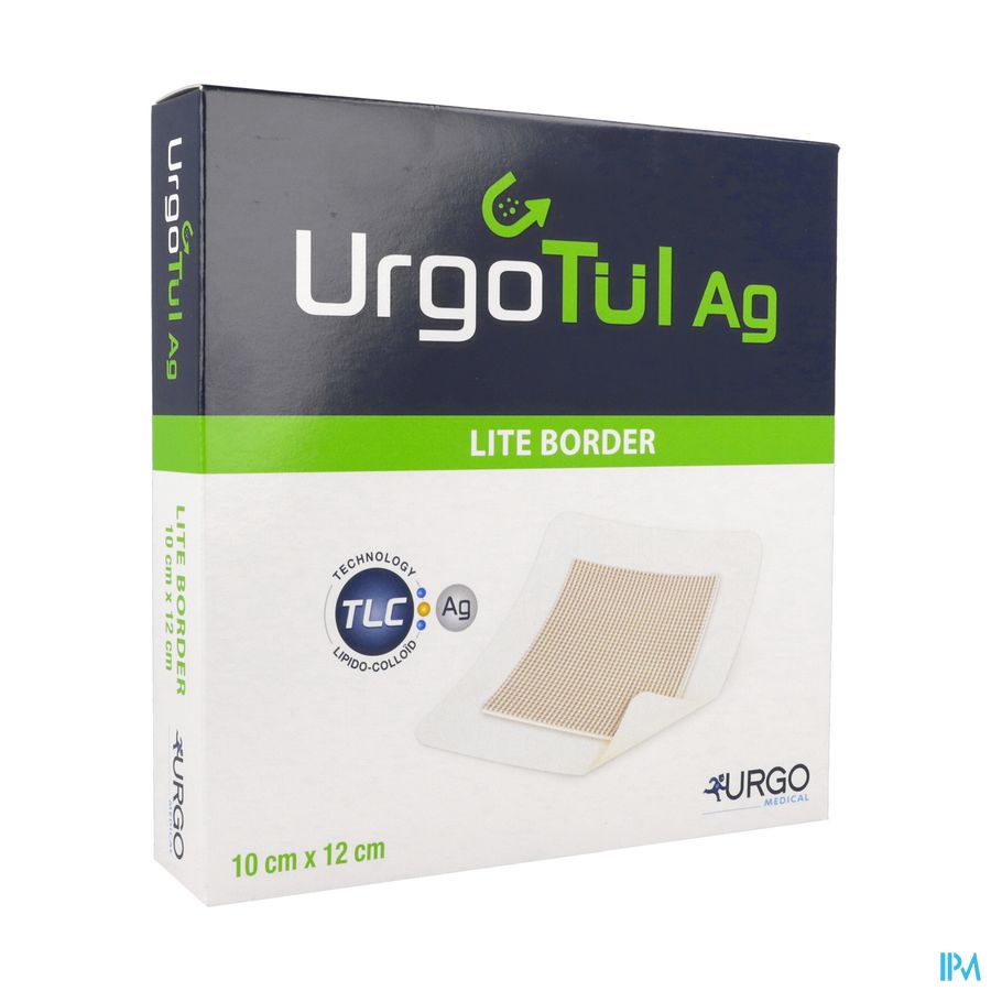 URGOTUL AG LITE BORDER 10X12CM 10