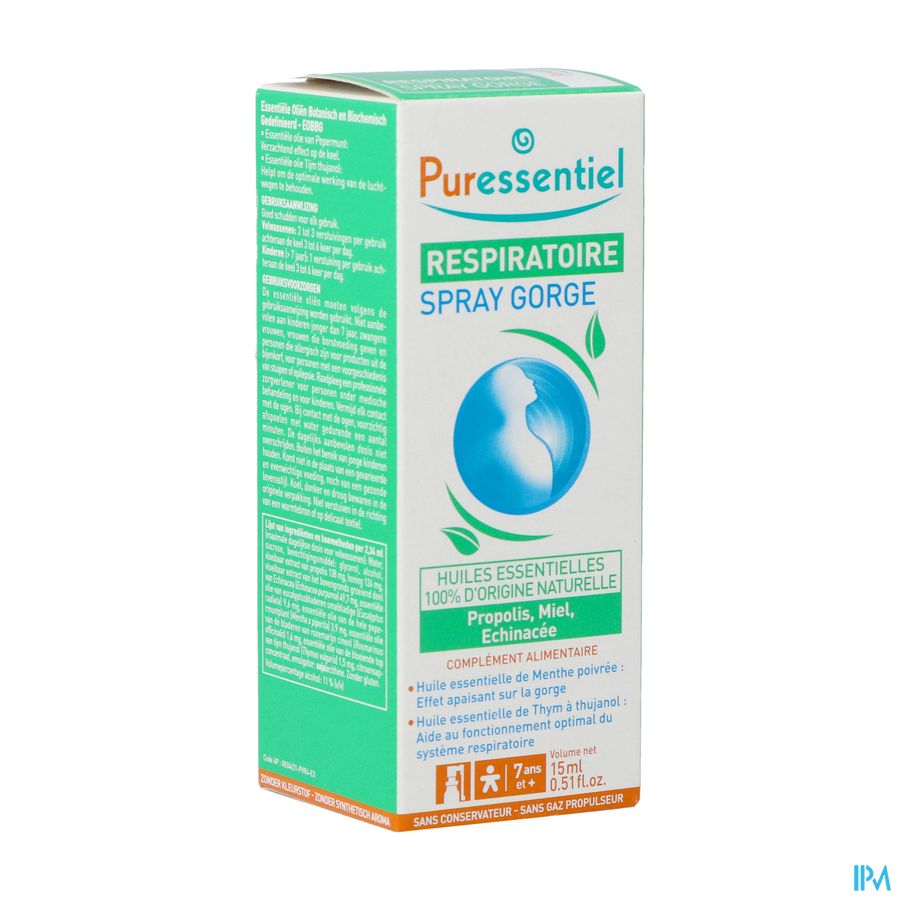 PURESSENTIEL RESP SPRAY GORG 15ML