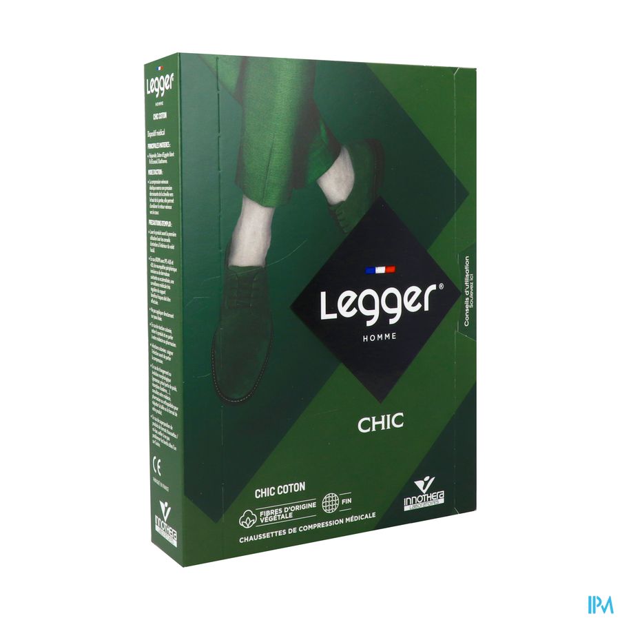 CH/LEGGER CHIC2 COTON H NOIR L2