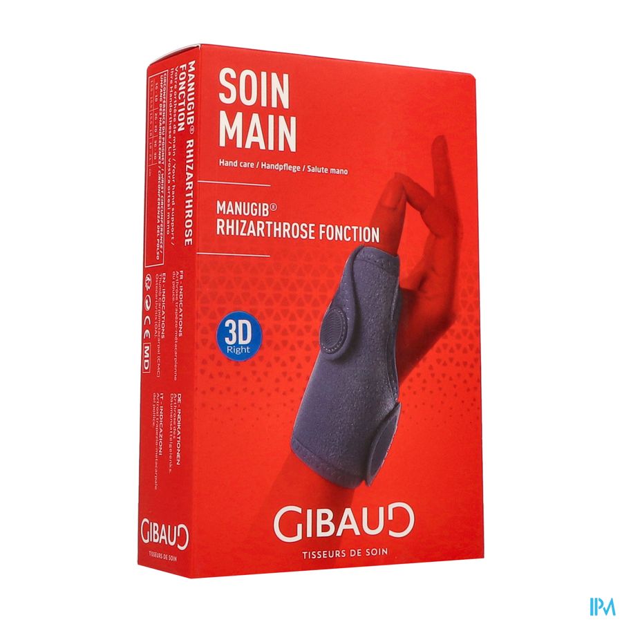 Gibaud Manugib Rhizarthrose Fonction Orthese Droit T3