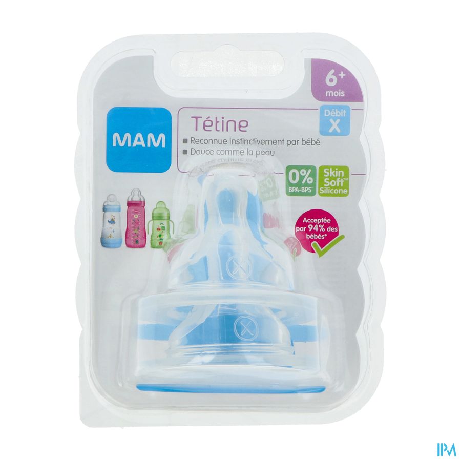 TETINE MAM SILK DEBIT X SILIC X2