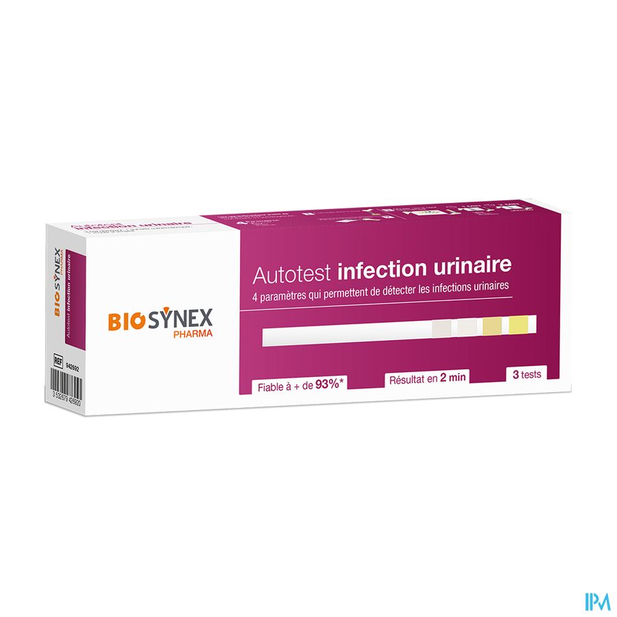 BIOSYNEX TEST INFECT URINAIRE BT3