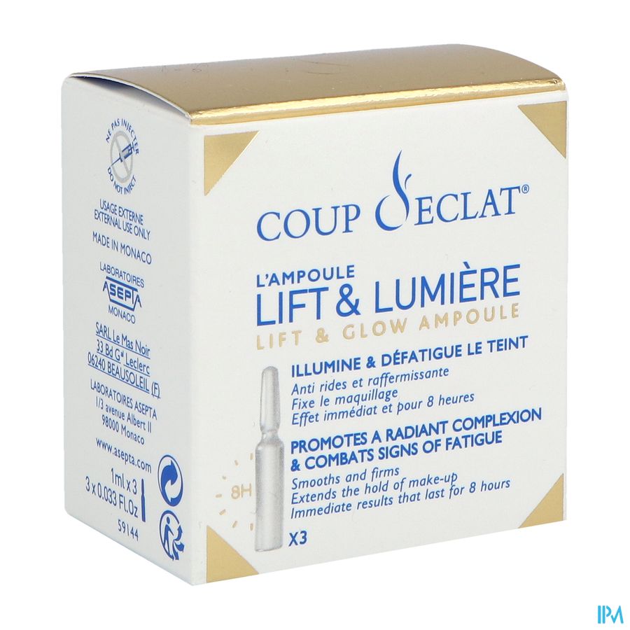 COUP-D-ECLAT LIFT & LUM AMP 3X1ML