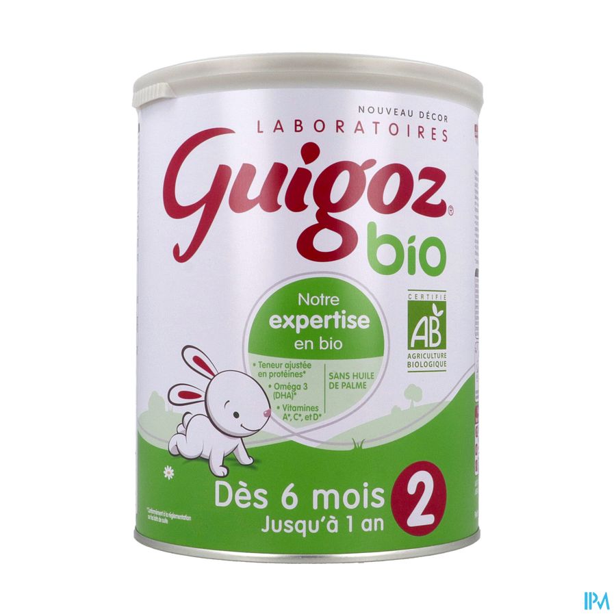 GUIGOZ LAIT BIO 2 PDR 800G
