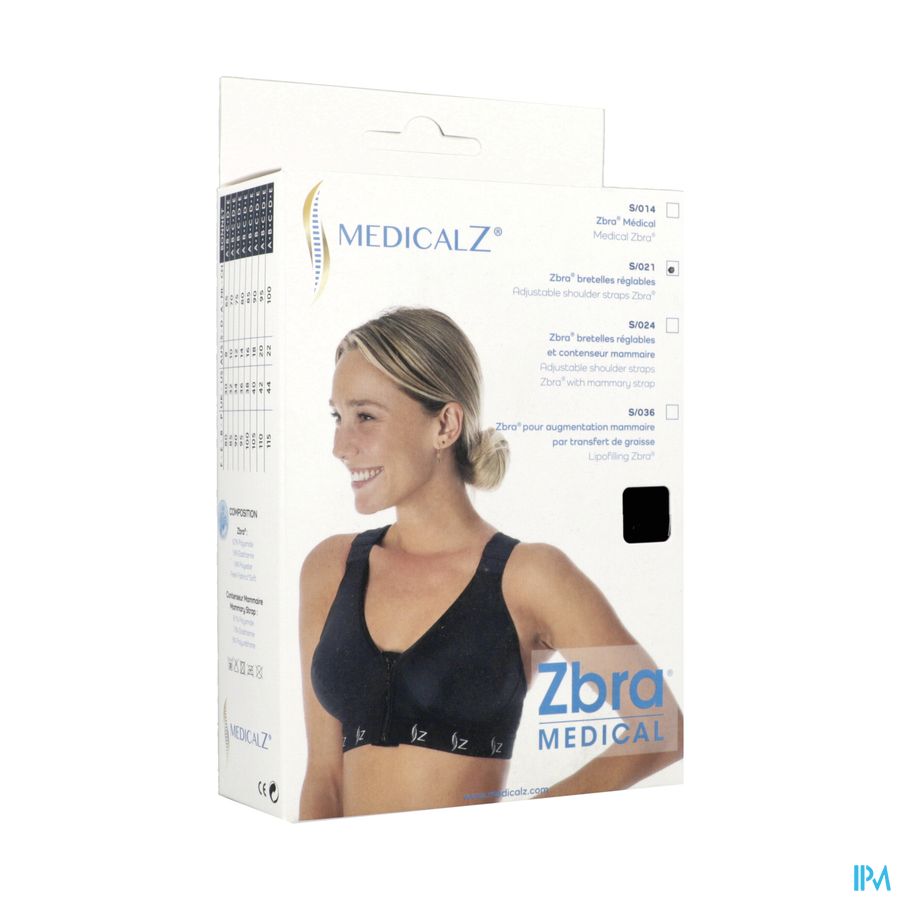Medical Z Zbra Soutien Gorge S021 Noir 90c