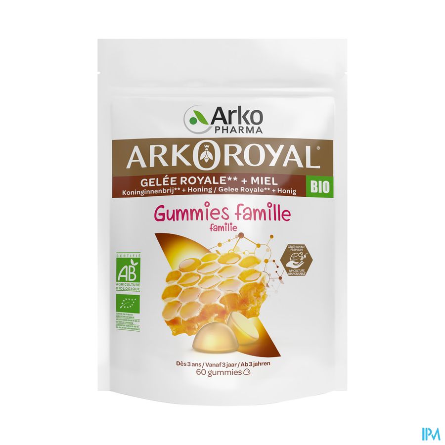 Arkopharma Arkoroyal Gummies Famille Bio Sachet 60