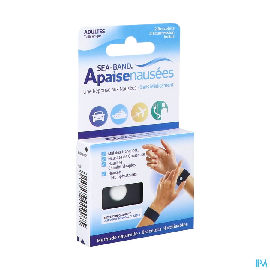 SEA-BAND BRACEL NAUS ADULTE NOIR 2