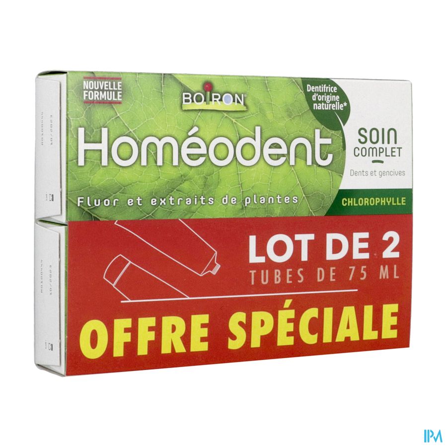 HOMEODENT DENT SOIN CPLE/CHLO75 X2
