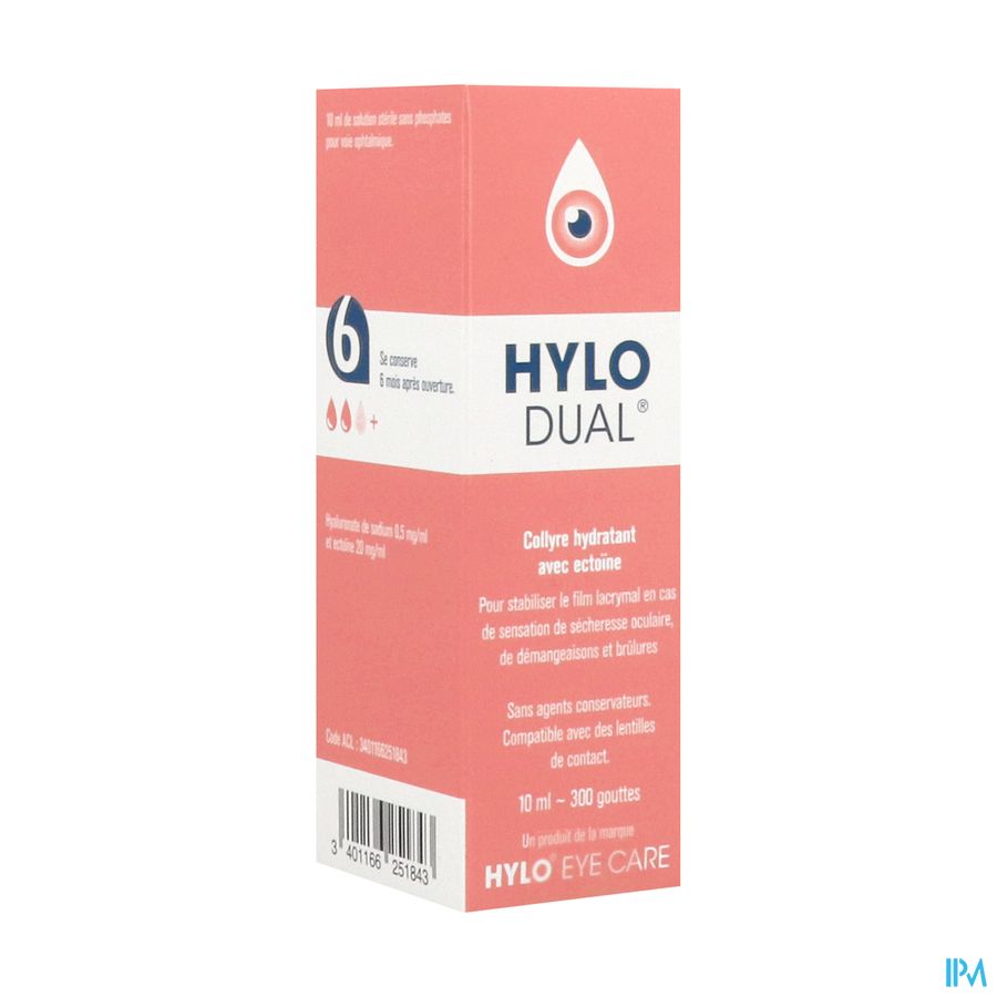 HYLO DUAL COLLYRE 10ML