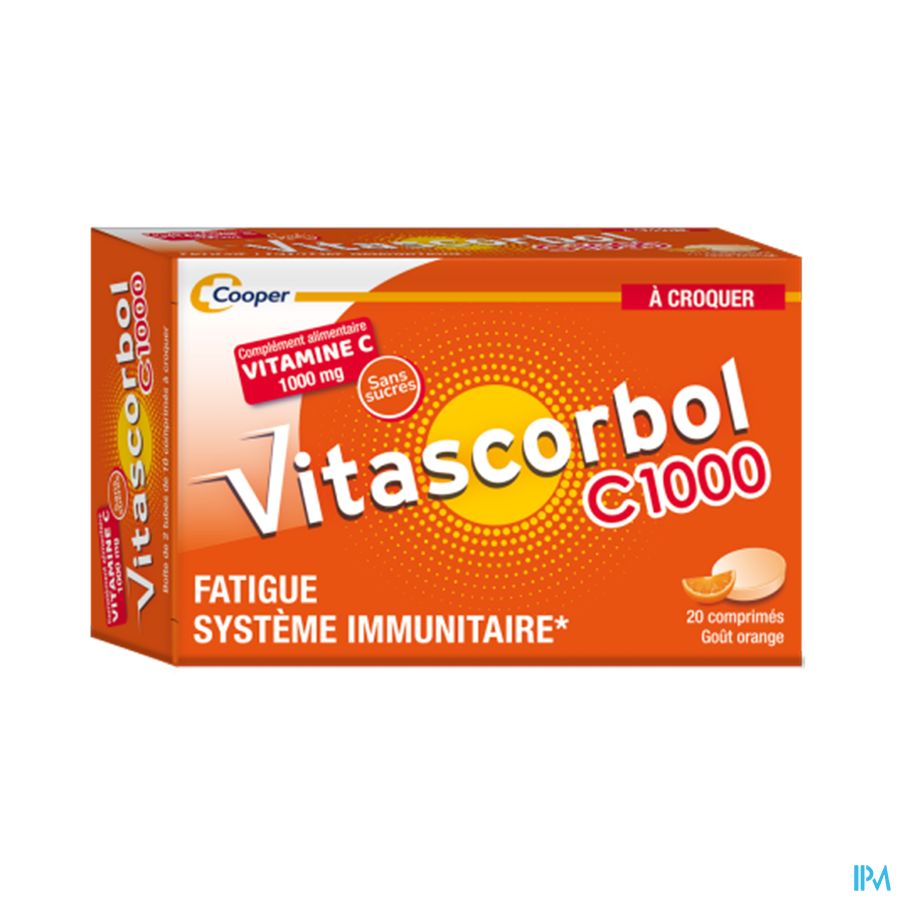 VITASCORBOL C 1000 CPR A CROQ 20