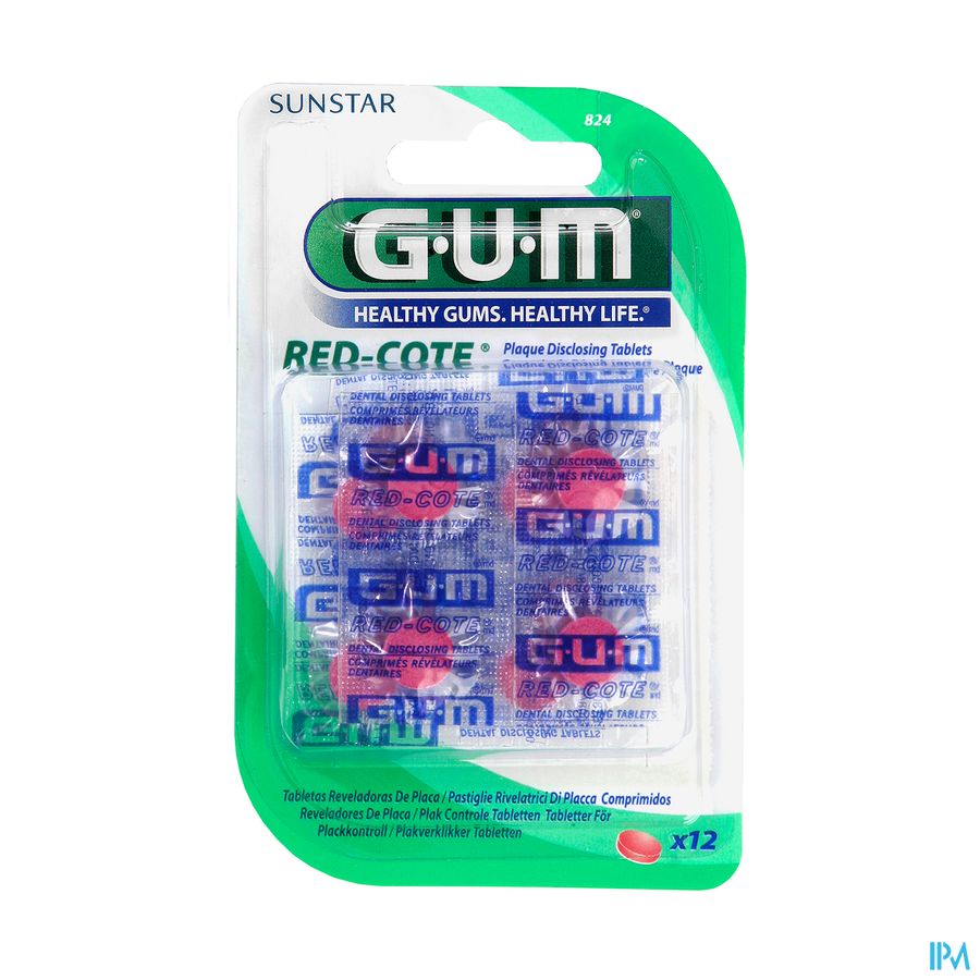 GUM RED-COTE REVEL PLAQ CPR12 824