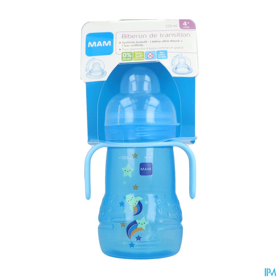 BIB MAM TRANSI GARCON SILIC 220ML