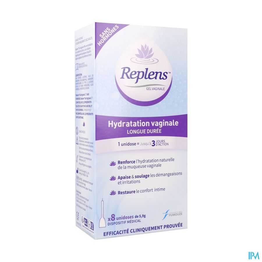 REPLENS GEL VAGINAL UNIDOS BT8