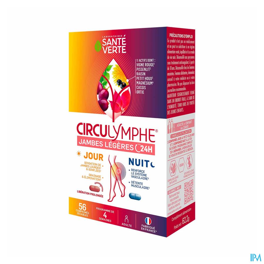 Sante Verte Circulymphe Jour Nuit Comprime 56