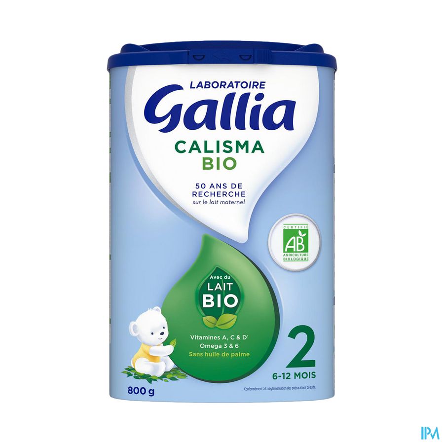 GALLIA CALISMA 2 LAIT PDR BIO 800G
