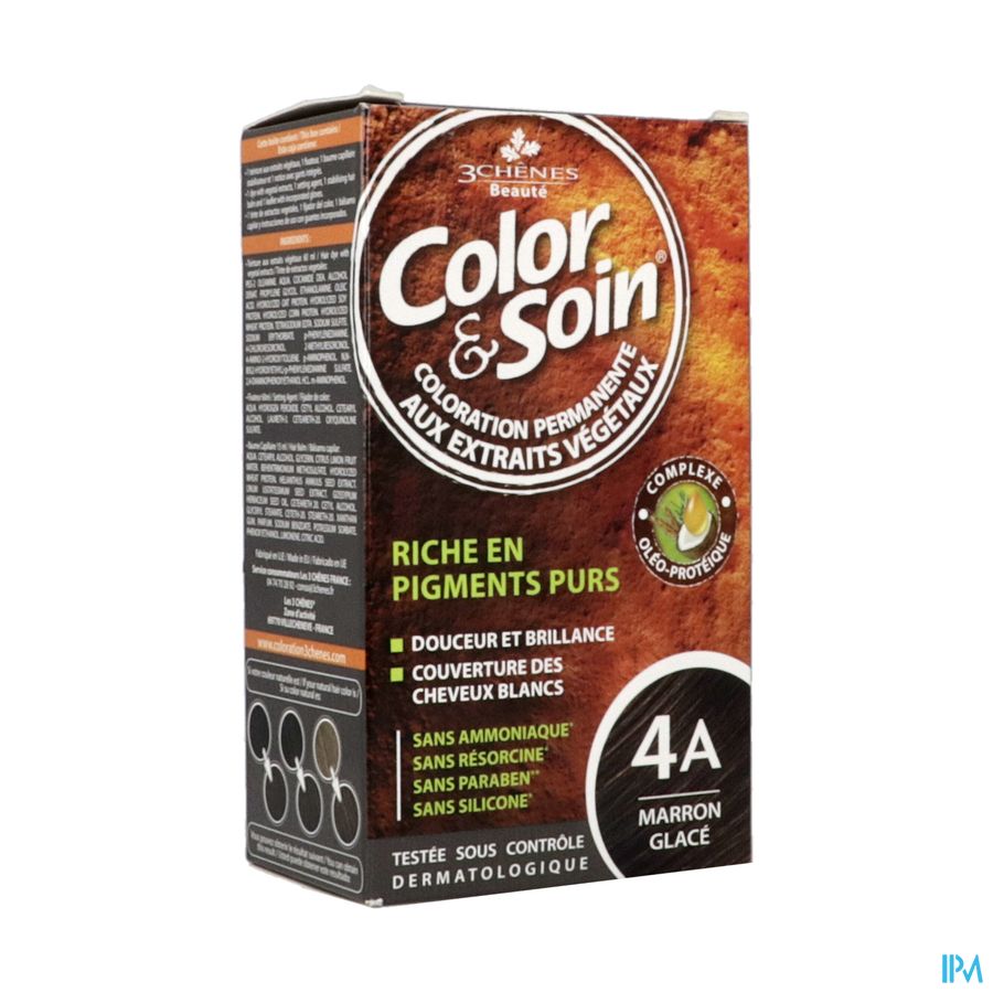 3 CHENES COLOR/SOIN MARRON GLAC 4A