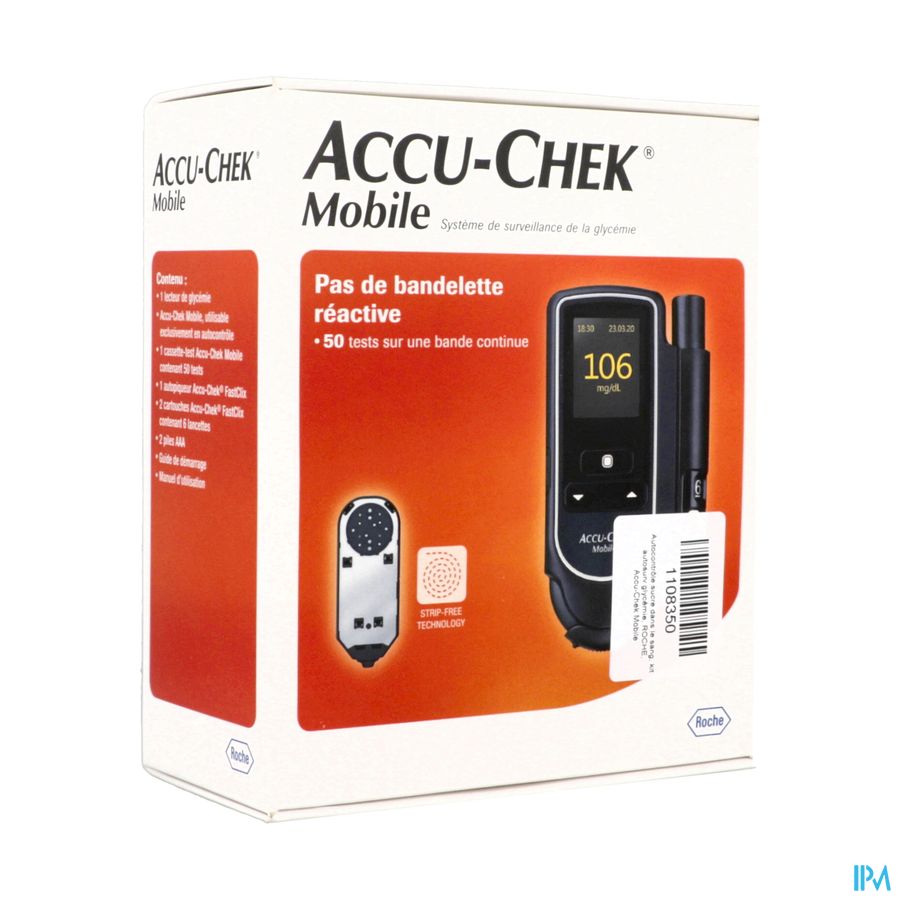 Accu Chek Mobile Kit Lecteur De Glycemie