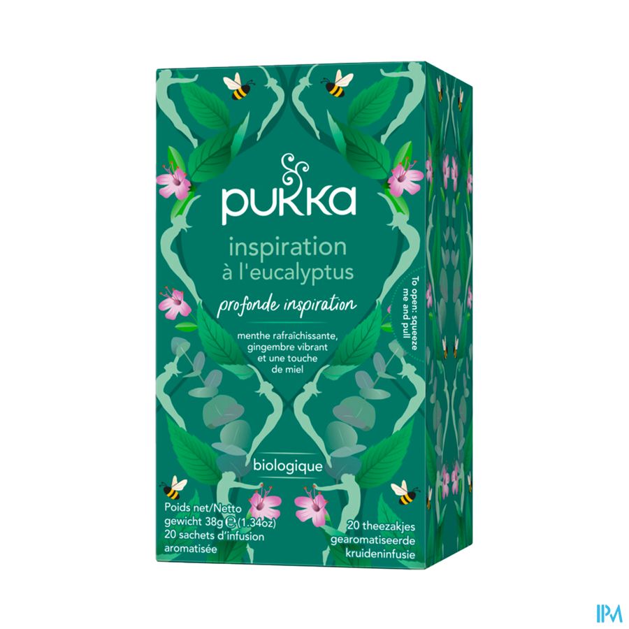 Pukka Infusion Inspiration A l'eucalyptus Bio Sachet 20