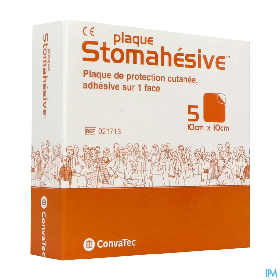 Stomahesive Plaque Adhesive 10cm X 10cm 3000 X5