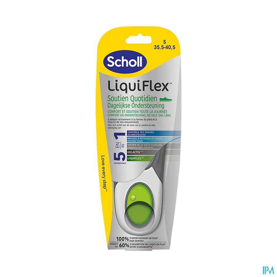 Scholl Semelle Liquiflex Soutien Quotidien T1 X2