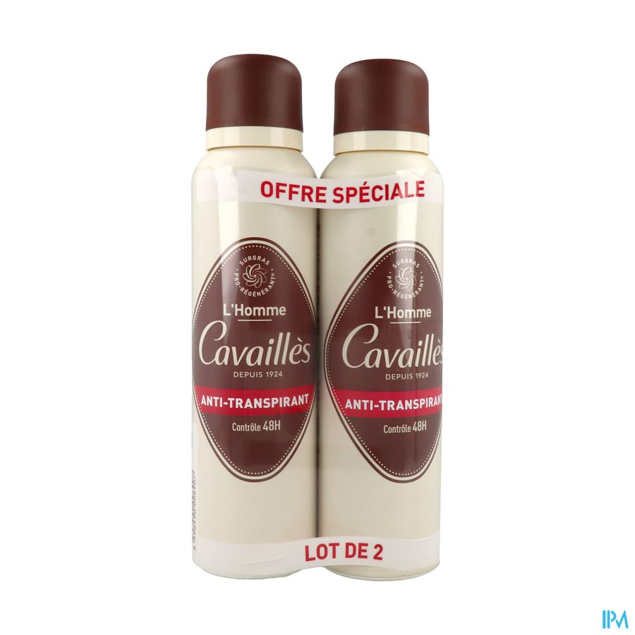 CAVAILLES AT HOMME 48H SPR 150MLX2
