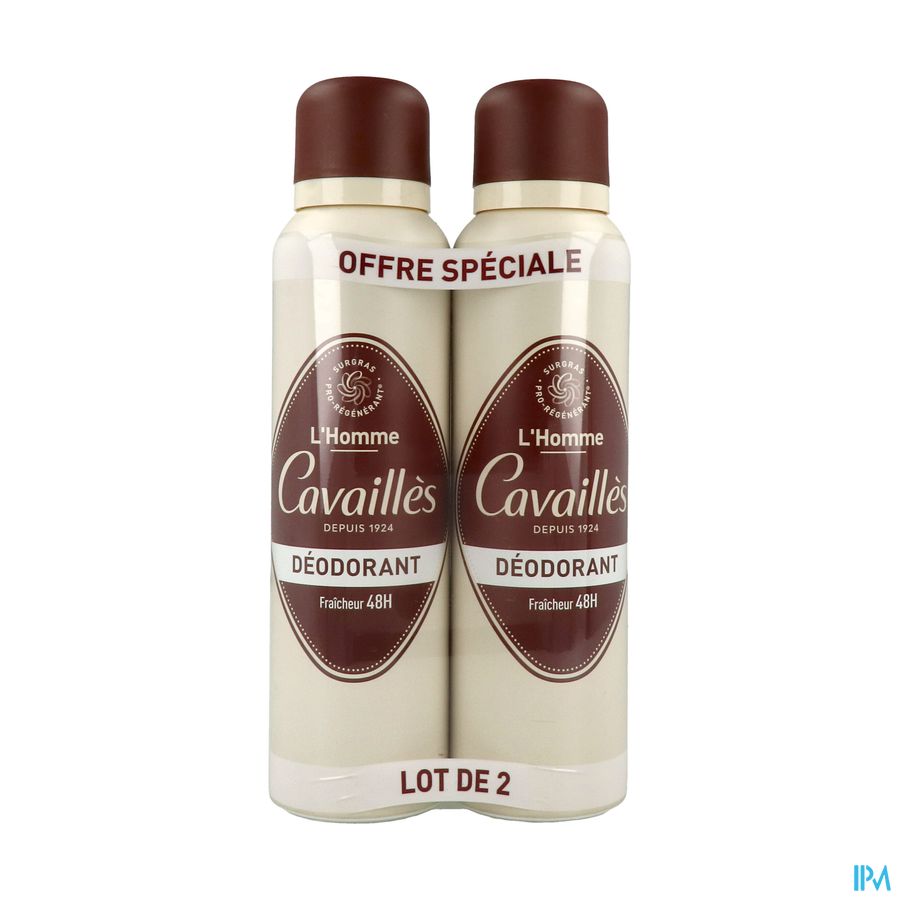 CAVAILLES DEO HOMME 48H SPR150MLX2