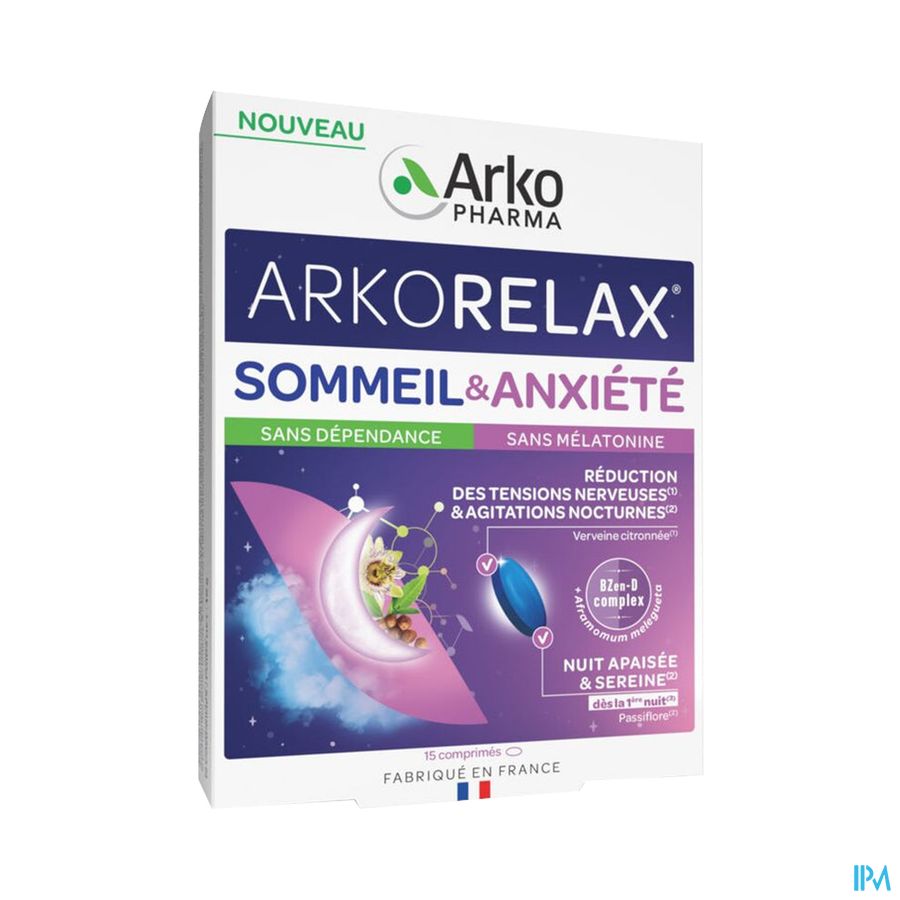 ARKORELAX SOMMEIL ANXIETE CPR 15