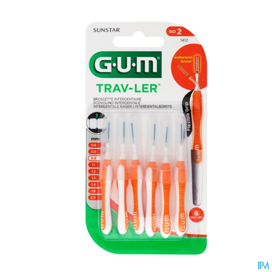 Gum Trav-ler Brosse Interdent. 0,9mm 6 1412m6