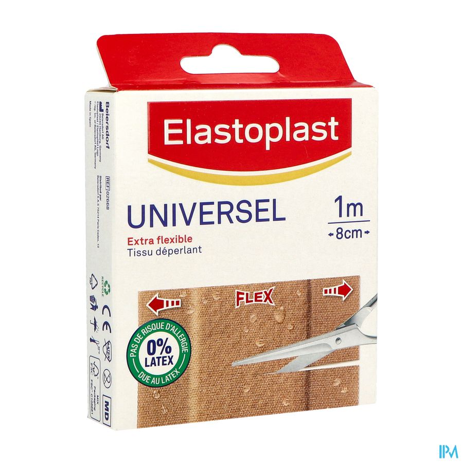 Elastoplast Universel Pansement Tissu Bande A Decouper 10cm X 8cm 10