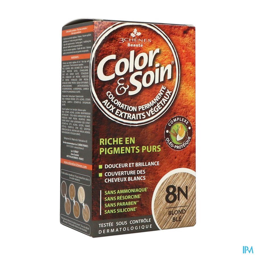 3 CHENES COLOR/SOIN BL BLE 8N