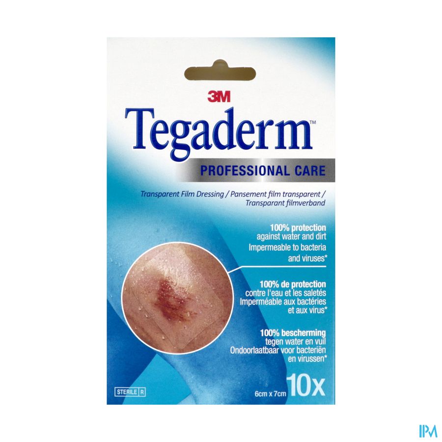 TEGADERM PANS ADH TR 6X7CM 10