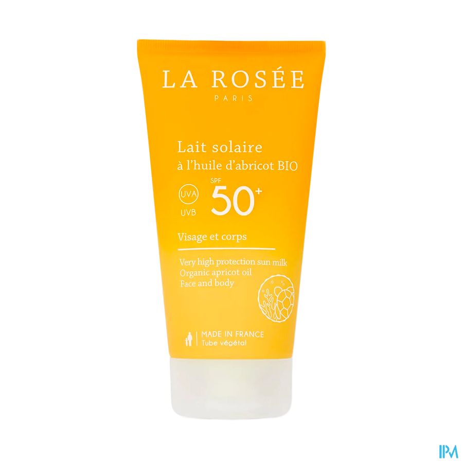 La Rosee Lait Solaire A l'huile D'abricot Bio Spf50 150ml