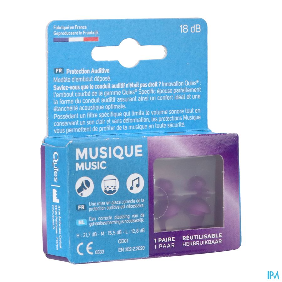 QUIES PROT AURIC SPEC MUSIQUE X2