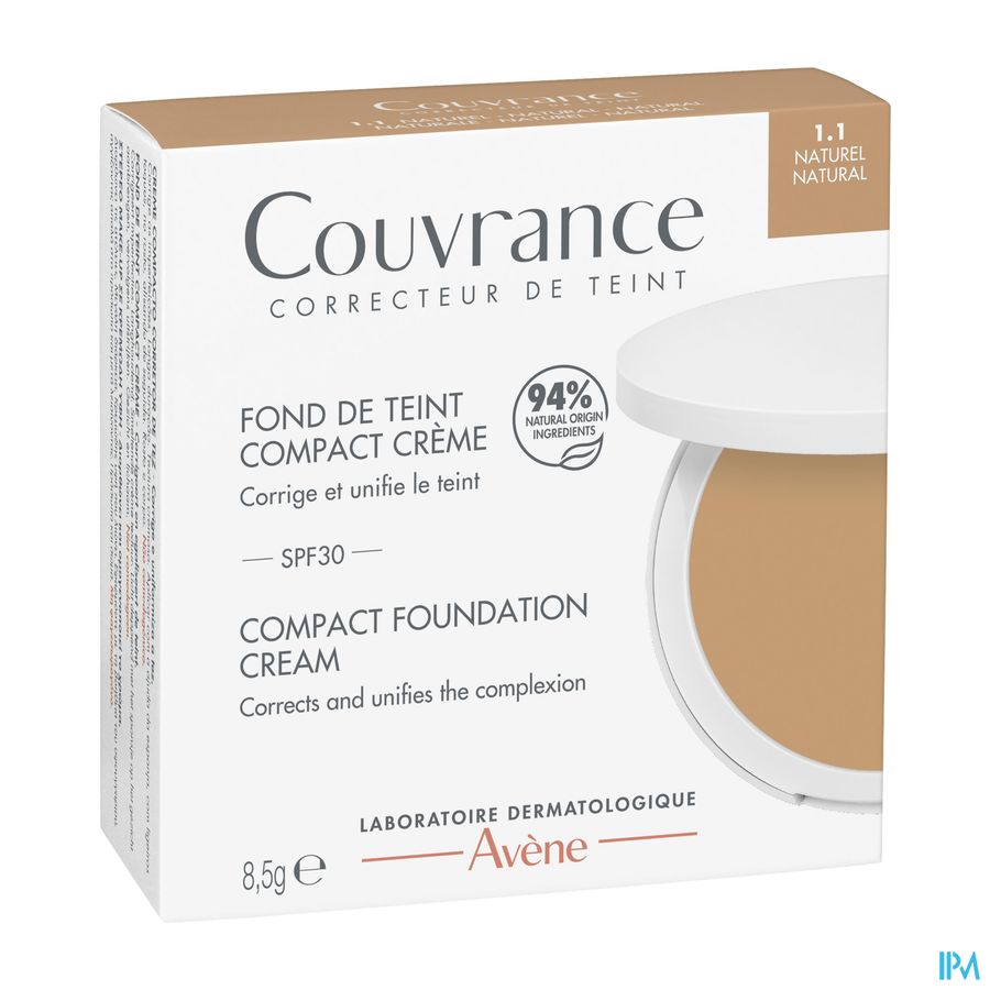 Eau Thermale Avene Couvrance Fond De Teint Creme Naturel 1.1 - 8.5g