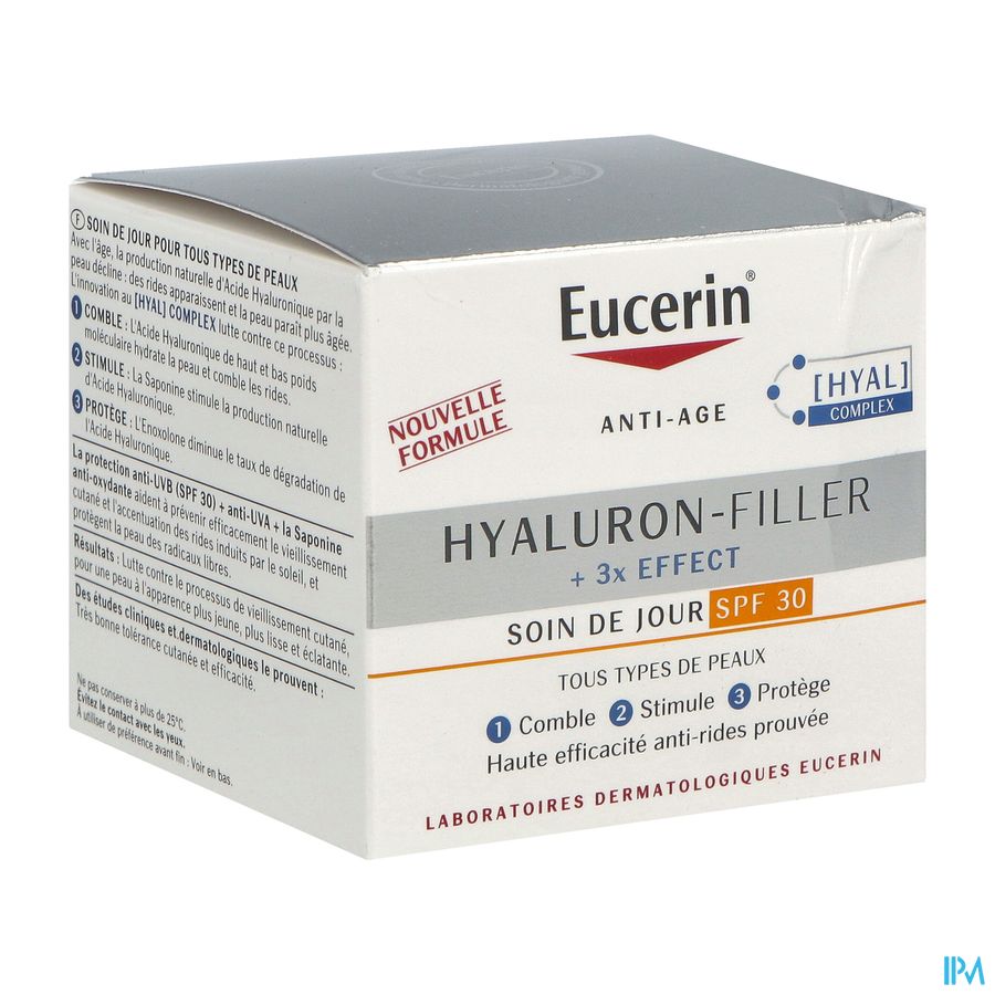 Eucerin Hyaluron Filler +3x Effect Spf30 Creme Jour 50ml