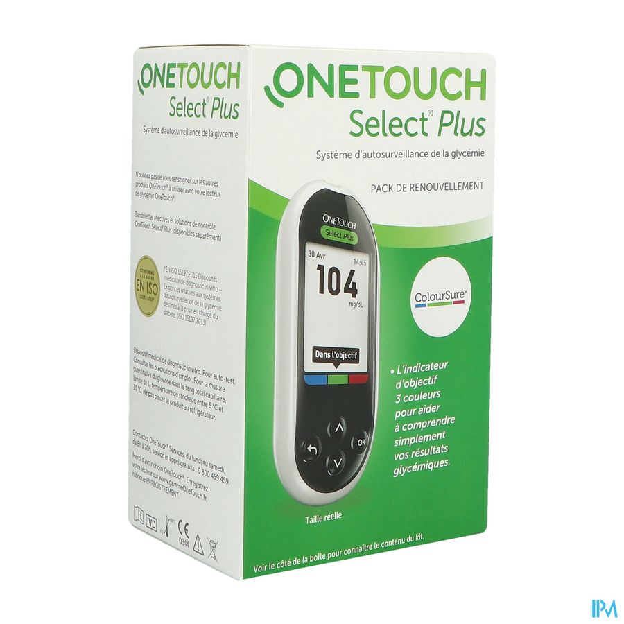 One Touch Select Plus Pack Renouvellement Lecteur De Glycemie