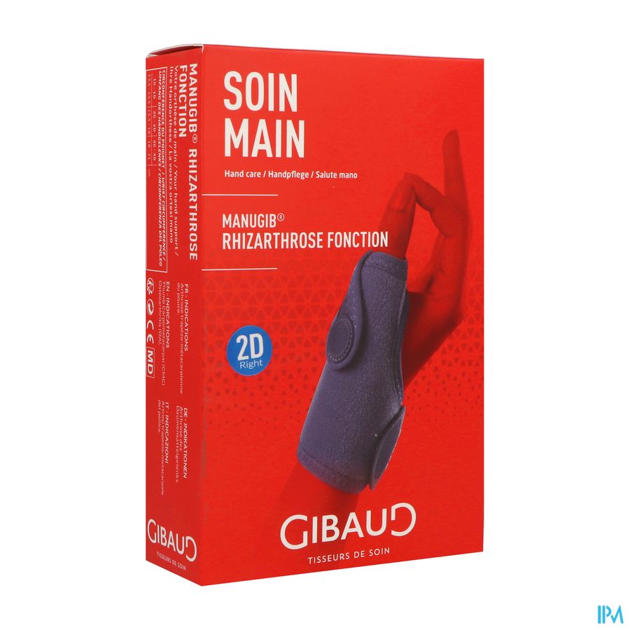 Gibaud Manugib Rhizarthrose Fonction Orthese Droit T2