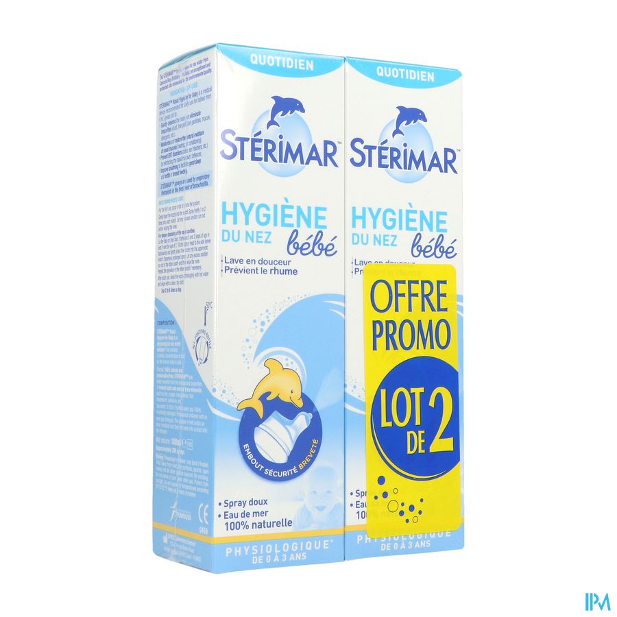 STERIMAR BEBE HYGIENE NEZ 100MLX2