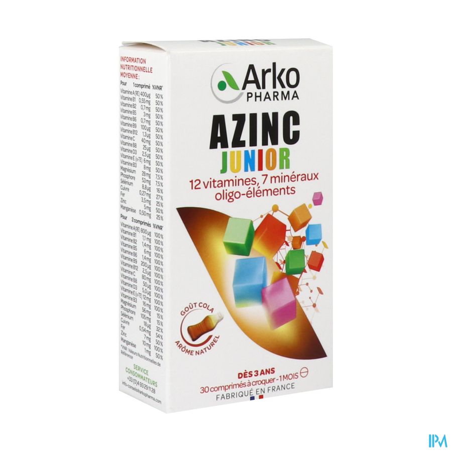 AZINC VITALITE JUNIOR COLA CPR 30