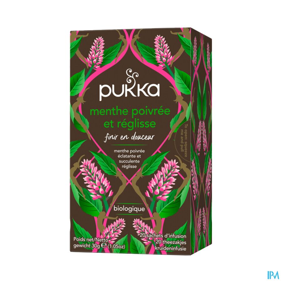 Pukka Infusion Menthe Poivree Reglisse Bio Sachet 20